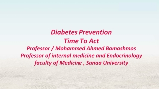 1. Prediabetes