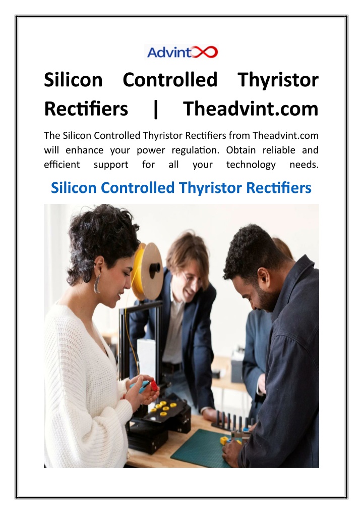 silicon controlled thyristor rectifiers theadvint