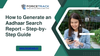 How to Generate an Aadhaar Search Report – Step-by-Step Guide