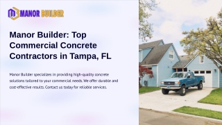 Top Commercial Concrete Contractors in Tampa, FL - Manor Builder