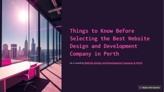 Website design and development company in perth