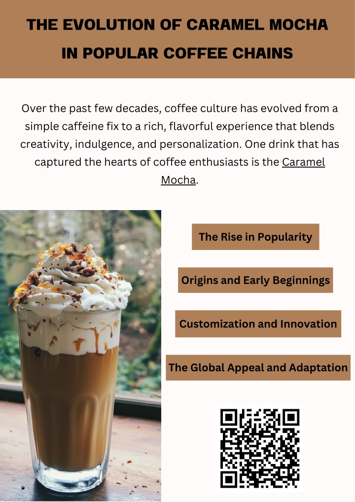 the evolution of caramel mocha in popular coffee