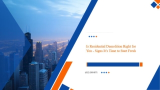 Is Residential Demolition Right for You - Signs It’s Time to Start Fresh