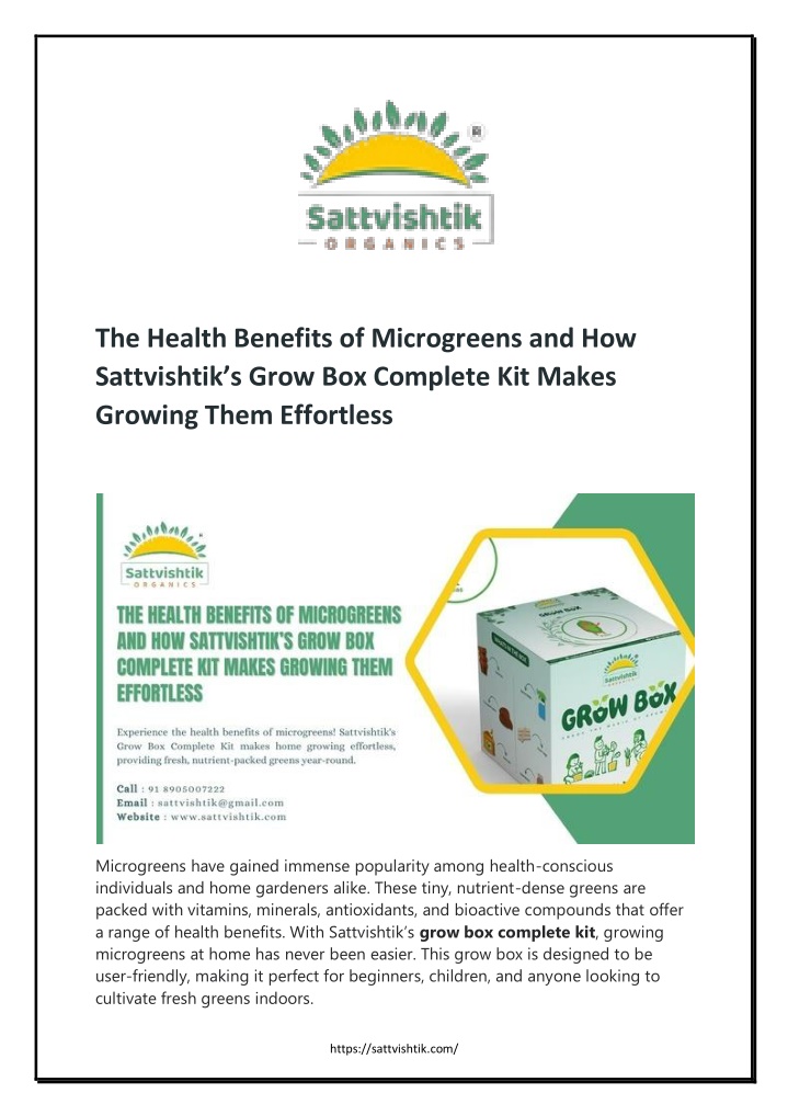 the health benefits of microgreens