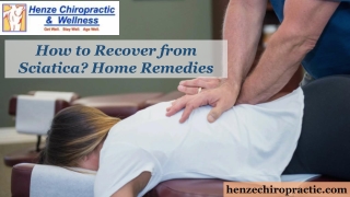 how to recover from sciatica home remedies