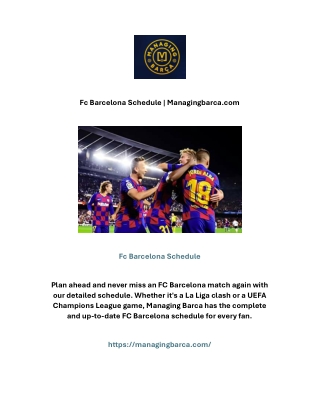 fc barcelona schedule managingbarca com