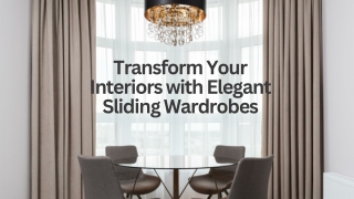 Transform Your Interiors with Elegant Sliding Wardrobes
