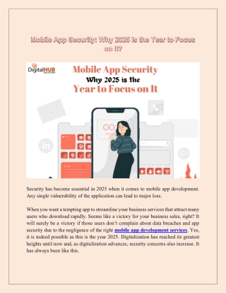 mobile app security why 2025 is the year to focus