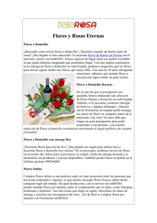 flores y rosas eternas