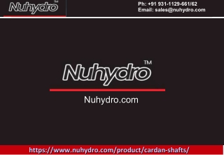 High Performance Cardan Shafts Manufacturers