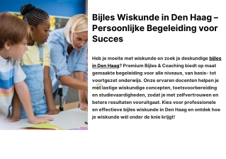 Professionele Bijles Wiskunde in Den Haag & Leidschendam-Voorburg – Ook aan Huis