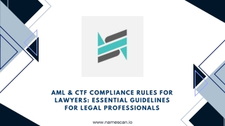 AML & CTF Compliance Rules for Lawyers Essential Guidelines for Legal Professionals