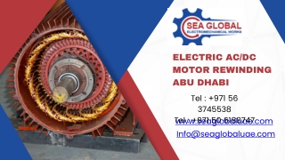 Electric ACDC Motor Rewinding in Abu Dhabi
