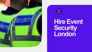 hire event security london