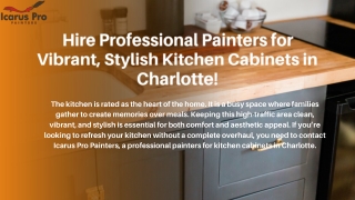 Hire Professional Painters for Vibrant, Stylish Kitchen Cabinets in Charlotte! (1)