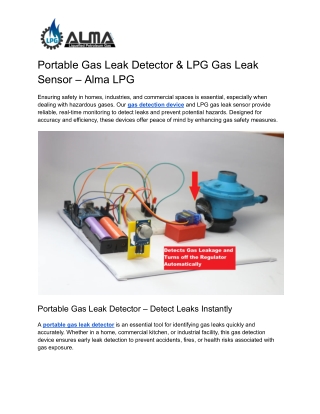 portable gas leak detector lpg gas leak sensor