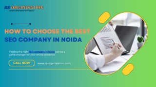 How to Choose the Best SEO Company in Noida