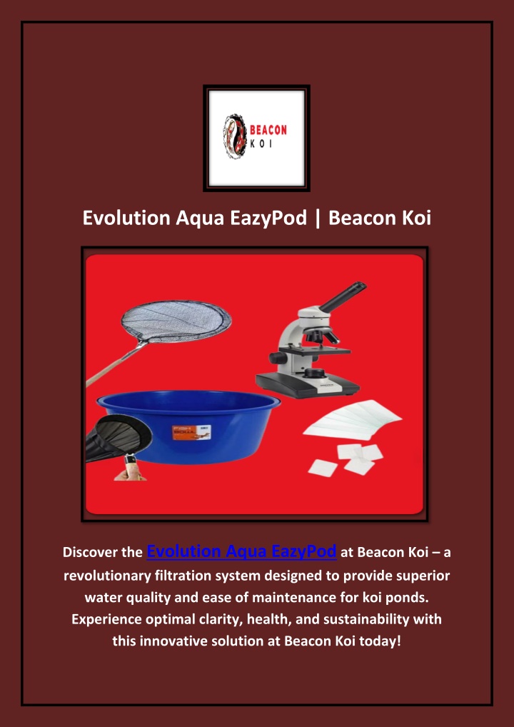 evolution aqua eazypod beacon koi