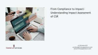 From Compliance to Impact: Understanding Impact Assessment of CSR