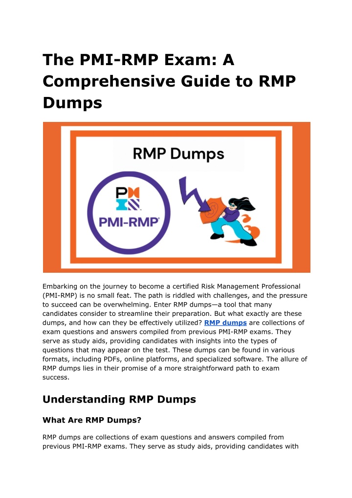 the pmi rmp exam a comprehensive guide