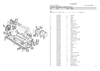 Deutz Fahr actor 5510 Parts Catalogue Manual Instant Download