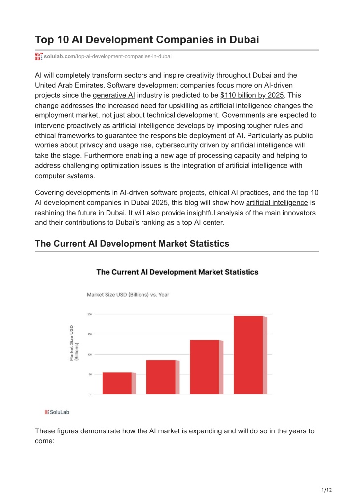 top 10 ai development companies in dubai