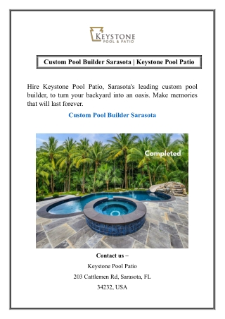custom pool builder sarasota keystone pool patio