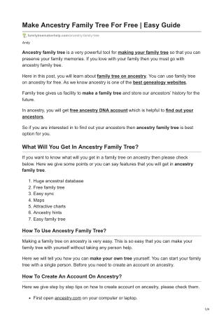 familytreemakerhelp.com-Make Ancestry Family Tree For Free Easy Guide
