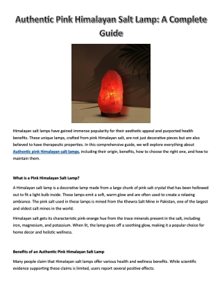 authentic pink himalayan salt lamp a complete