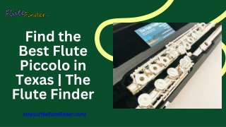Find the Best Flute Piccolo in Texas  The Flute Finder (2)
