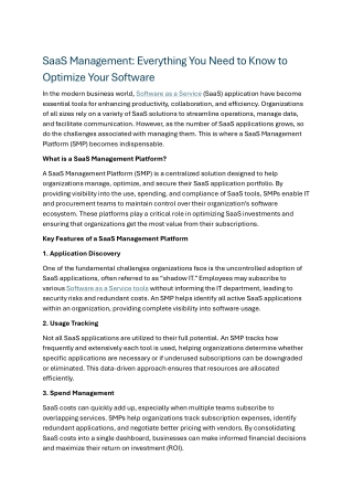 saas management everything you need to know