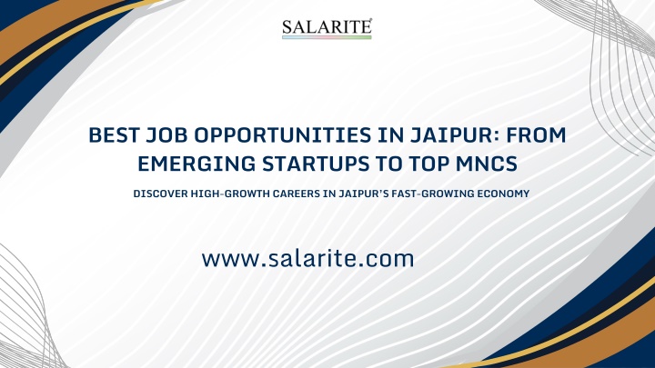 best job opportunities in jaipur from emerging