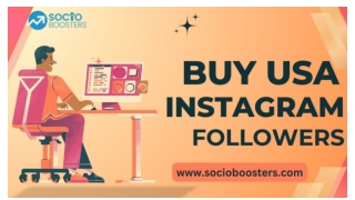 Buy USA Instagram Followers - SocioBoosters