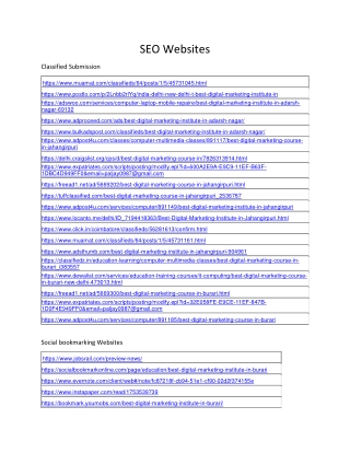 SEO Websites