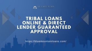 Tribal Loans Online & Direct Lender Guaranteed Approval
