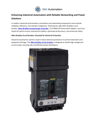 Enhancing Industrial Automation with Reliable Networking and Power Solutions