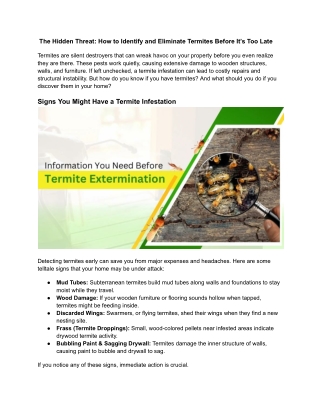 the hidden threat how to identify and eliminate