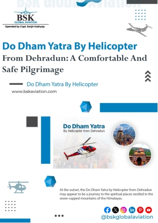 Do Dham Yatra By Helicopter From Dehradun A Comfortable And Safe Pilgrimage