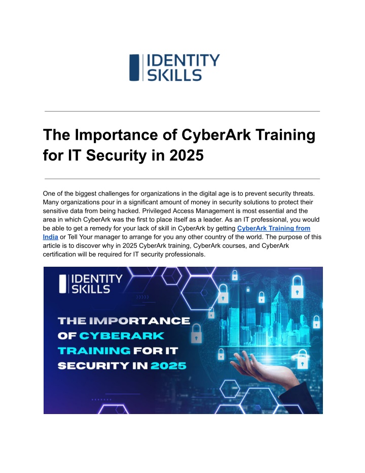 the importance of cyberark training