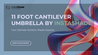11 foot cantilever umbrella by instashade