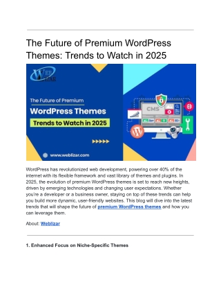 the future of premium wordpress themes trends