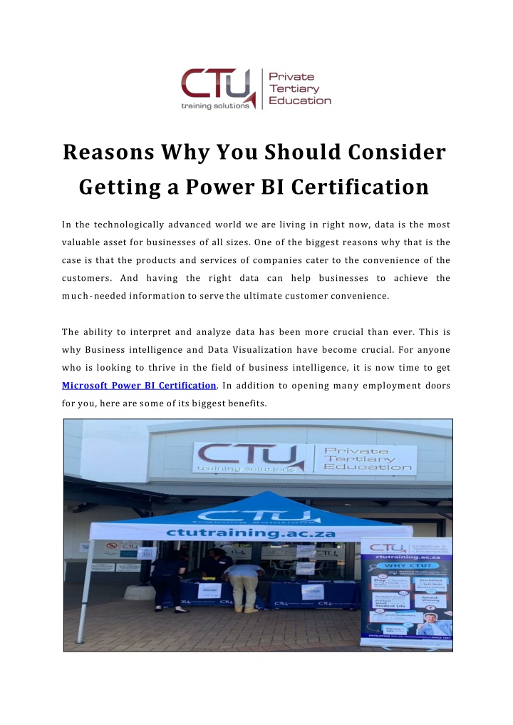 reasons why you should consider getting a power bi certification