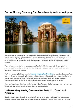 secure moving company san francisco