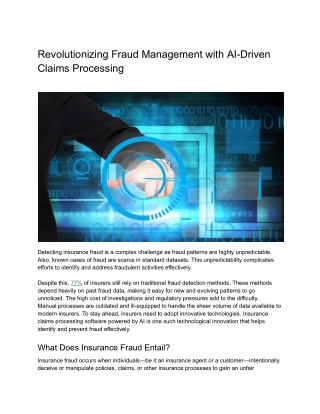 revolutionizing fraud management with ai driven