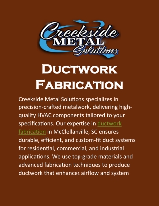 ductwork ductwork fabrication fabrication
