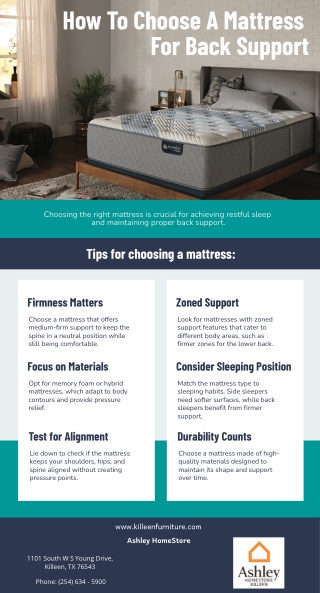 How To Choose A Mattress For Back Support