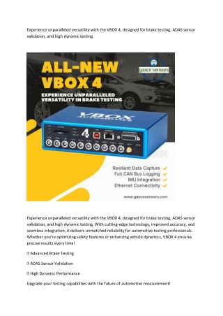 experience unparalleled versatility with the vbox