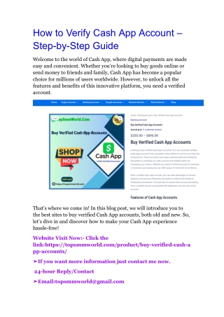 how to verify cash app account step by step guide