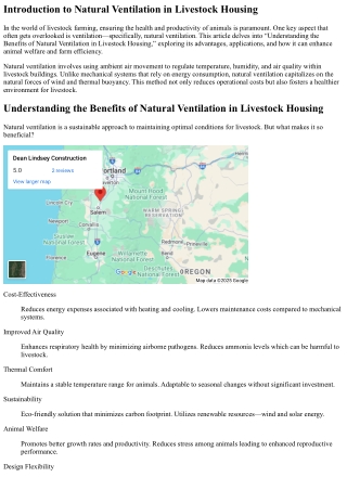 Understanding the Benefits of Natural Ventilation in Livestock Housing