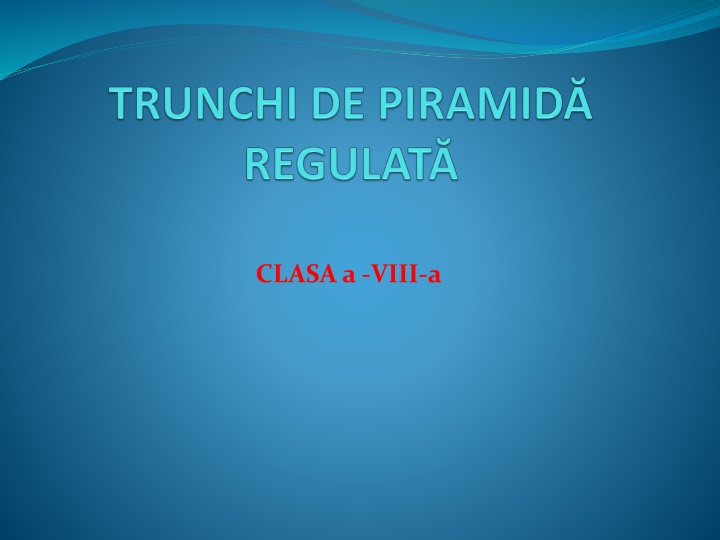 trunchi de piramid regulat